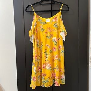 Cold shoulder floral dress